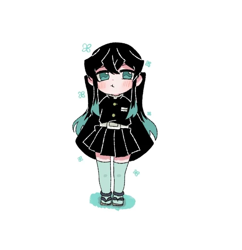 Khám phá Tokito Muichirou chibi với phong cách siêu đáng yêu