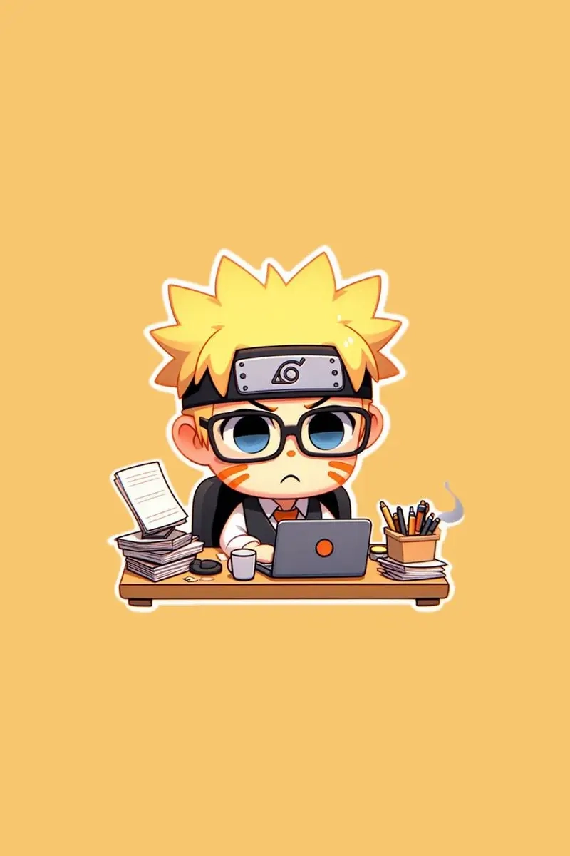 Lưu chibi of Naruto để làm mới màn hình điện thoại