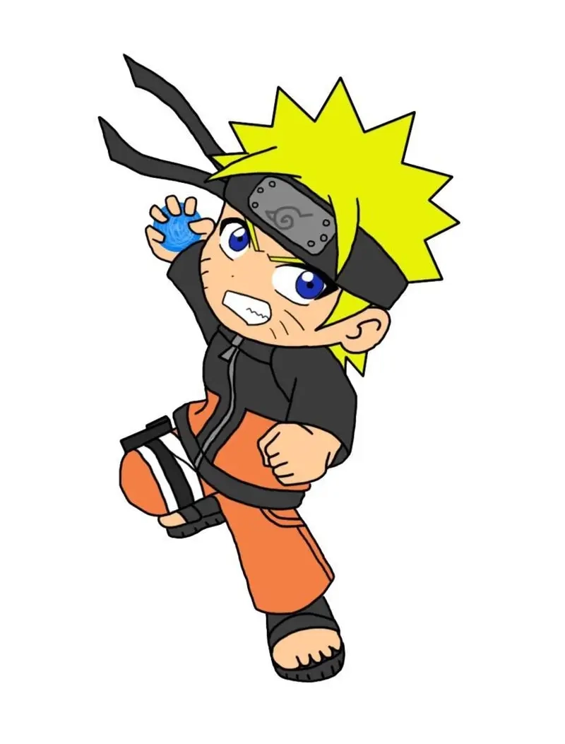 Cute Naruto chibi drawing làm sáng màn hình điện thoại