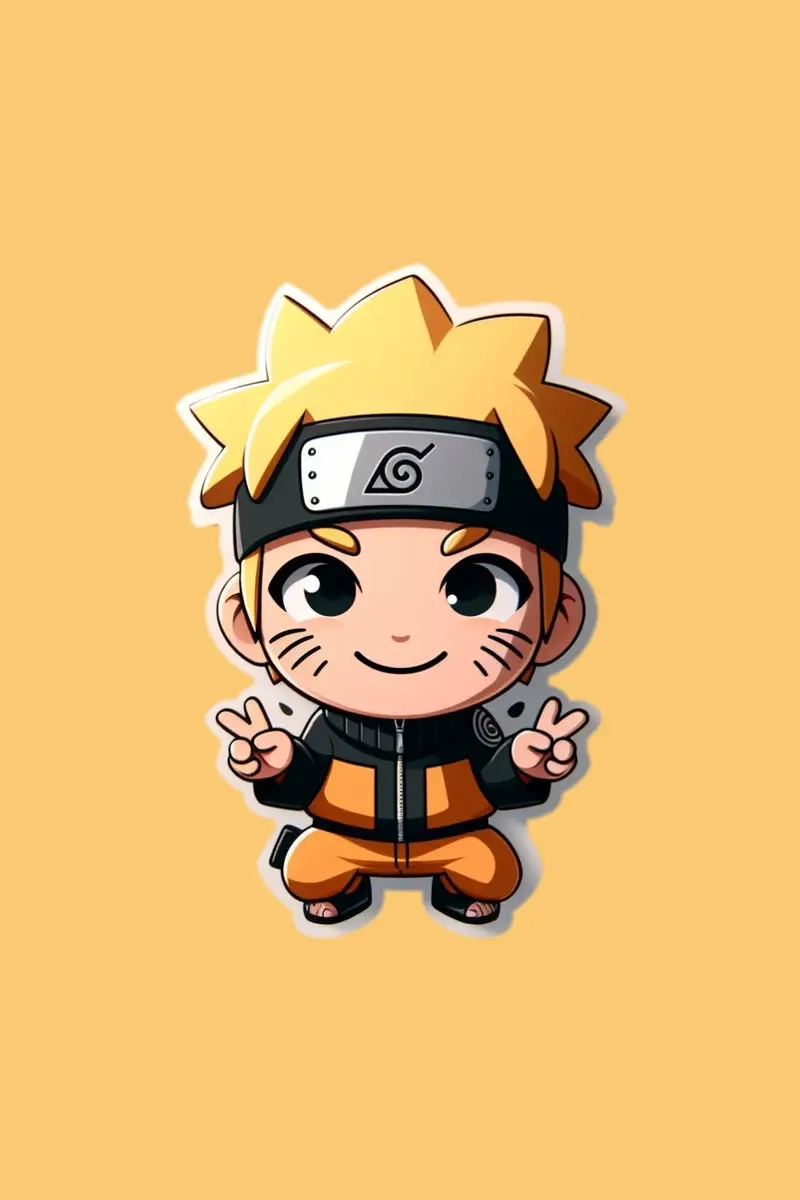 Cute anime Naruto chibi làm mới phong cách riêng