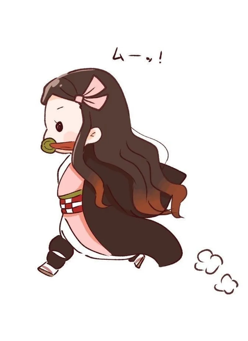 Tải ảnh Nezuko chibi làm avatar cực chất