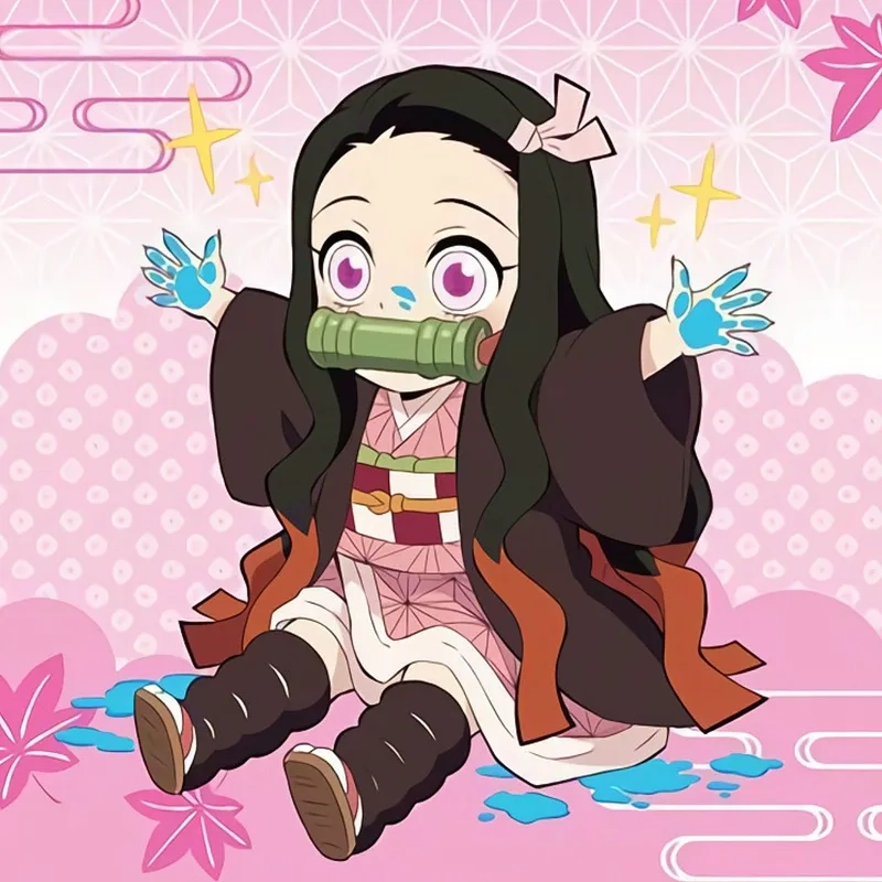 Nezuko chibi cute đơn giản làm tan chảy mọi trái tim
