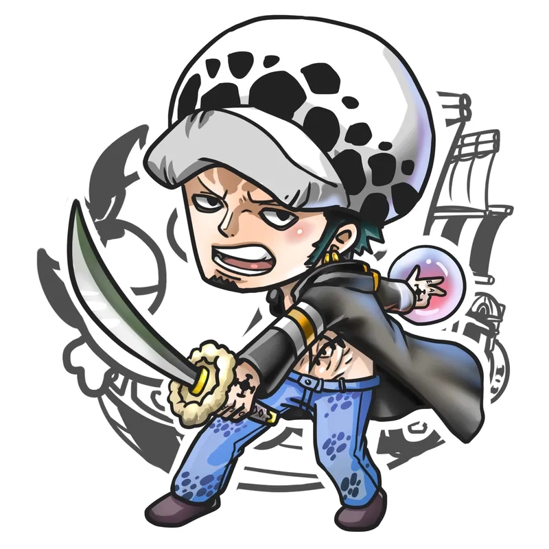 One Piece chibi cute khiến fan anime mê mẩn không rời mắt