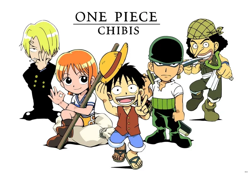 One Piece chibi manga tái hiện truyện tranh theo phong cách chibi