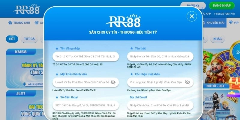 Điều kiện để đăng ký RR88 nhanh chóng