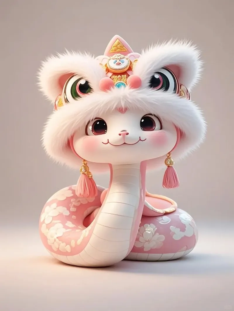 Ngắm rắn chibi cute để thêm sắc màu cho ngày mới