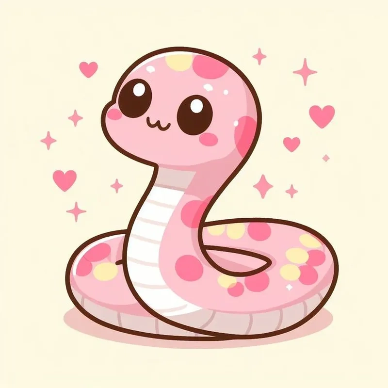 Sáng tạo với chibi cute rắn chibi cho dự án nghệ thuật