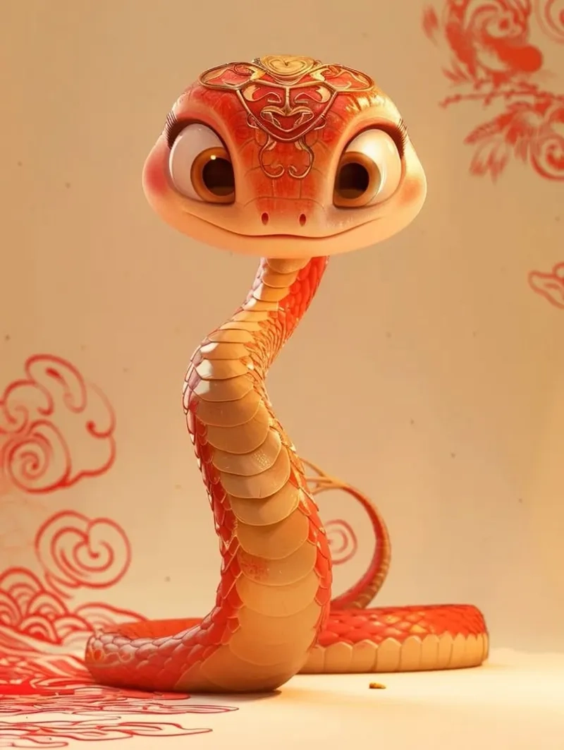 Tạo không khí Tết với rắn chibi tết độc đáo và vui nhộn