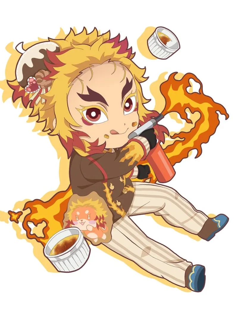 Bộ sưu tập ảnh Rengoku chibi đẹp mắt cho fan Demon Slayer
