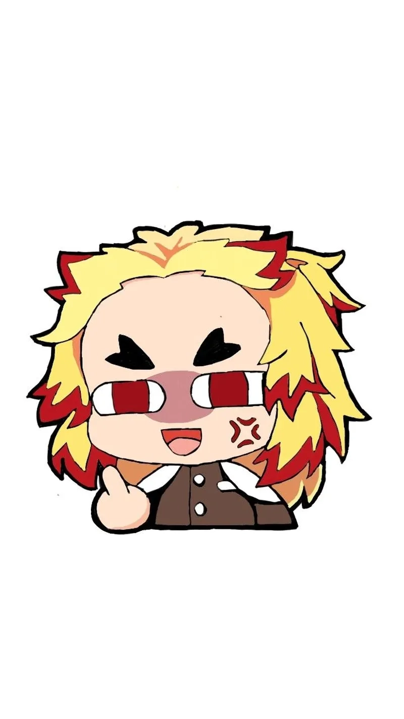 Bộ sưu tập cute Rengoku chibi dành cho fan Kimetsu no Yaiba