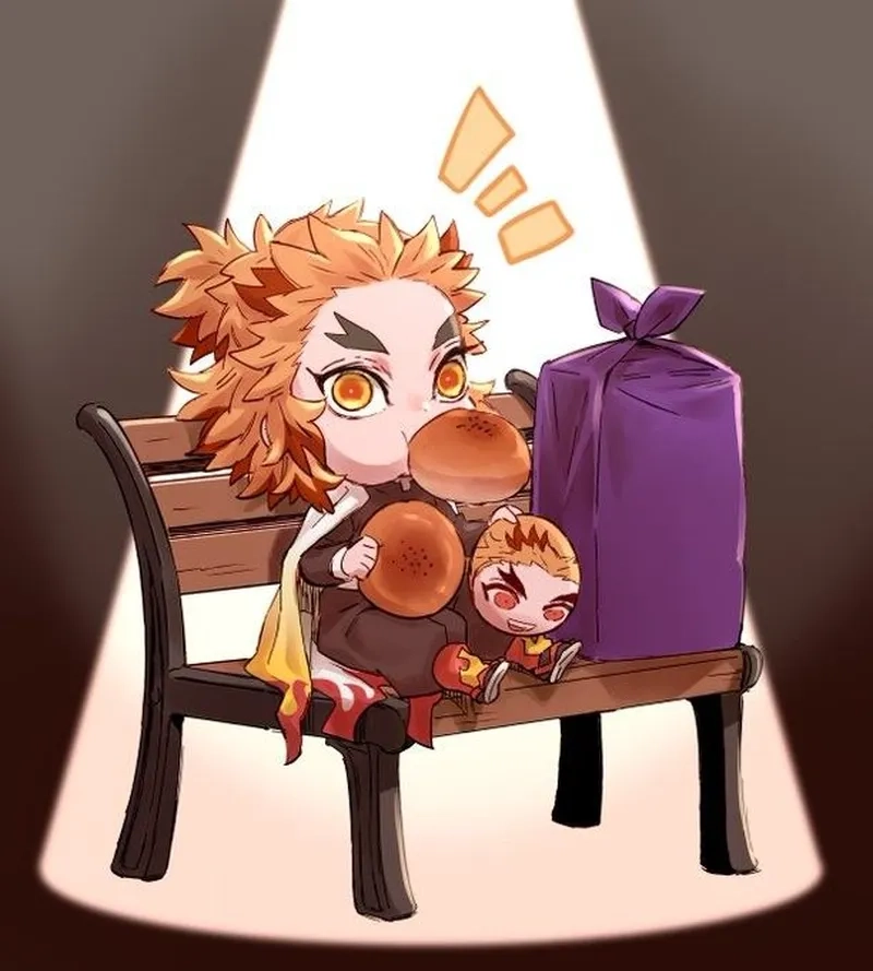 Tải kawaii Rengoku chibi để thêm nét dễ thương vào bộ sưu tập