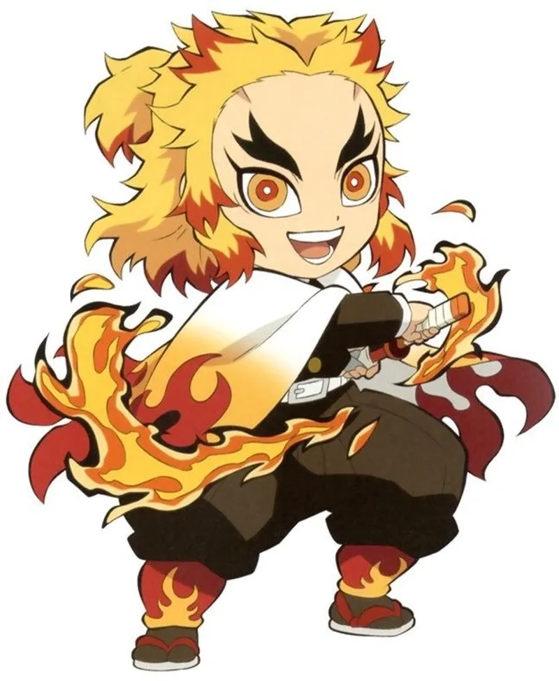 Học cách tạo Rengoku chibi drawing để khoe tài năng hội họa