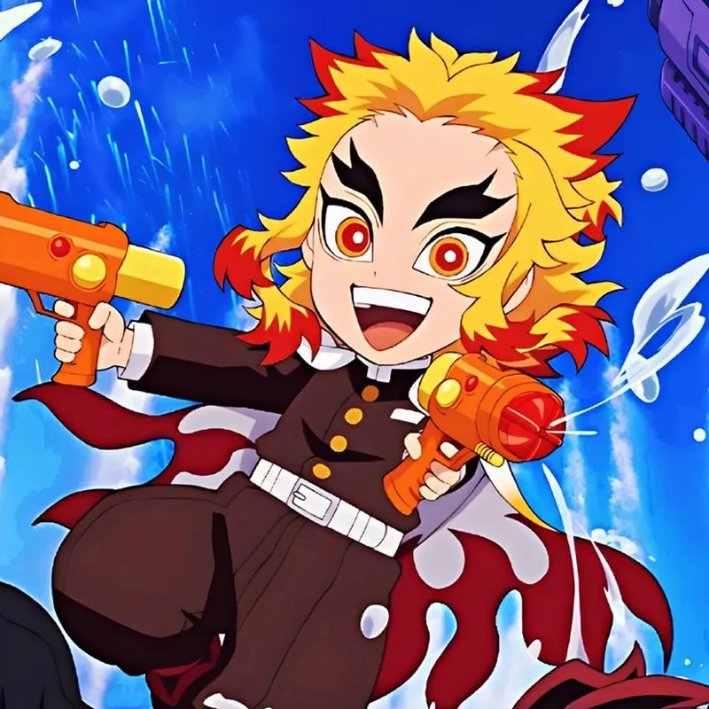 Cười nghiêng ngả với Rengoku chibi meme siêu hài hước