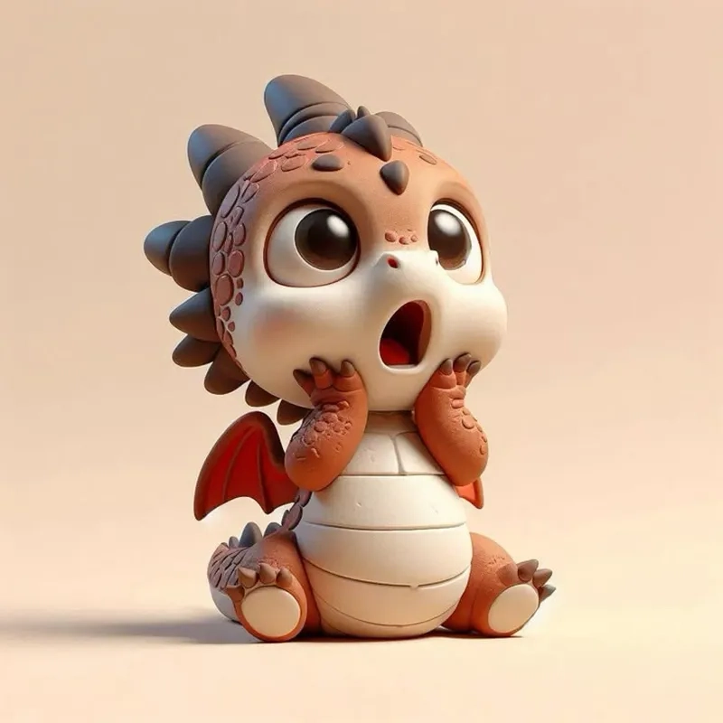 Thích thú với rồng chibi ngầu trong thiết kế hiện đại