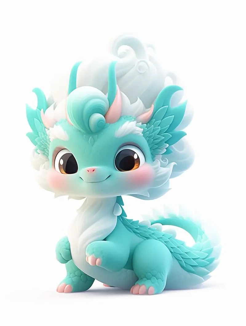 Yêu thích bé rồng chibi với đôi mắt long lanh dễ thương