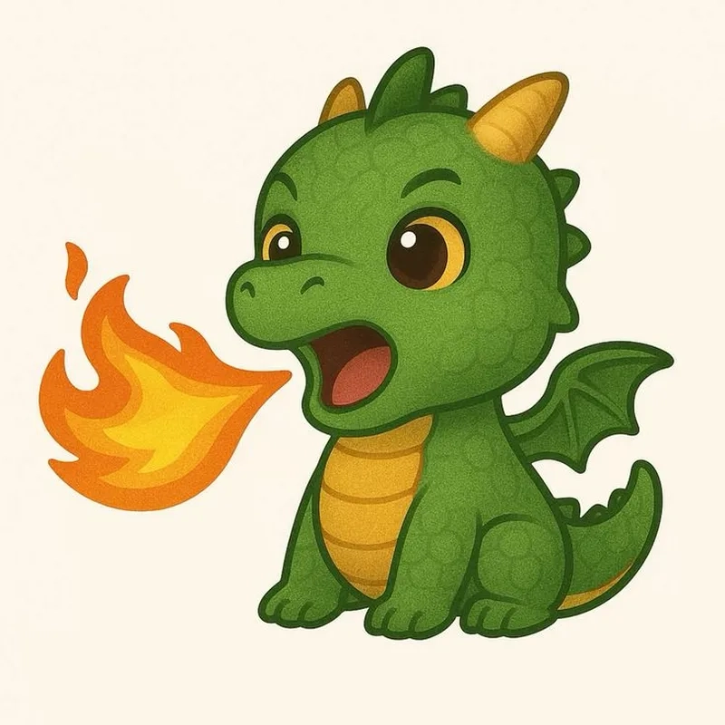 Khám phá rồng chibi 3d với hiệu ứng sống động