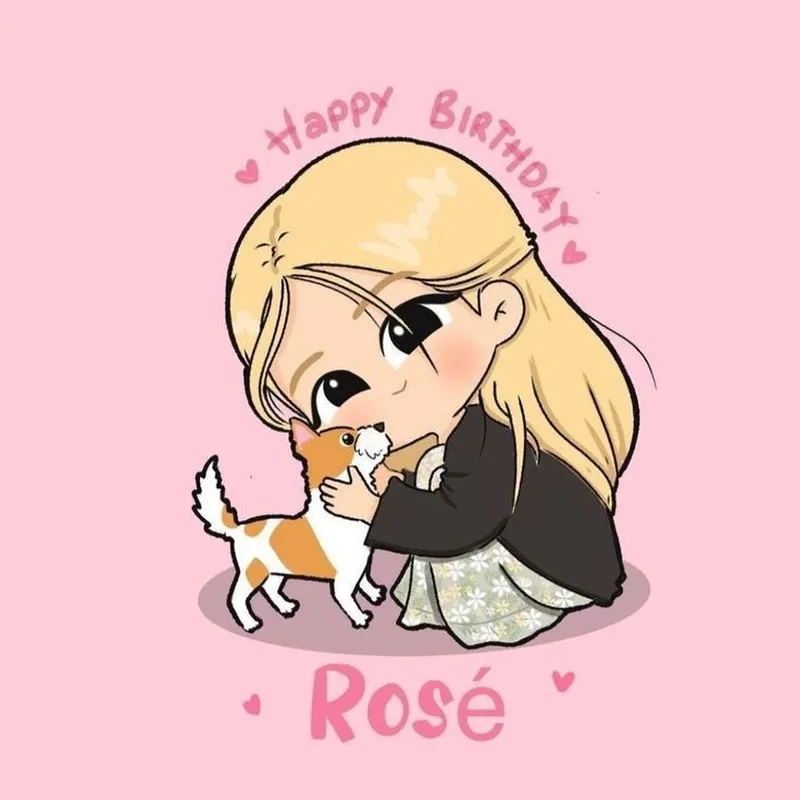 Sưu tầm Rosé chibi để thể hiện tình yêu với Rosé Blackpink