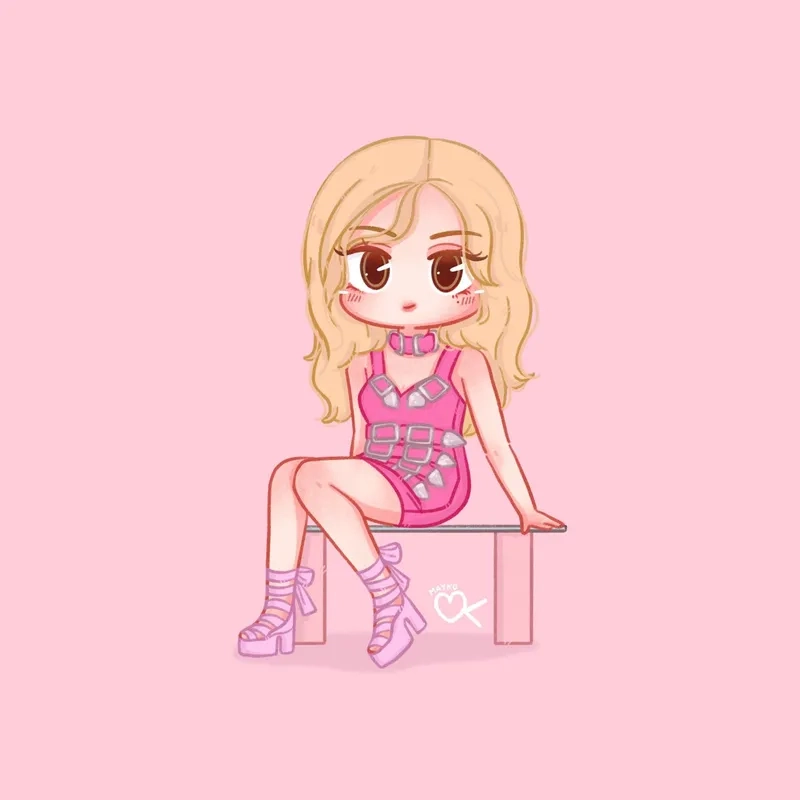 Ngắm Blackpink Rose chibi siêu cute cho fan hâm mộ Rosé