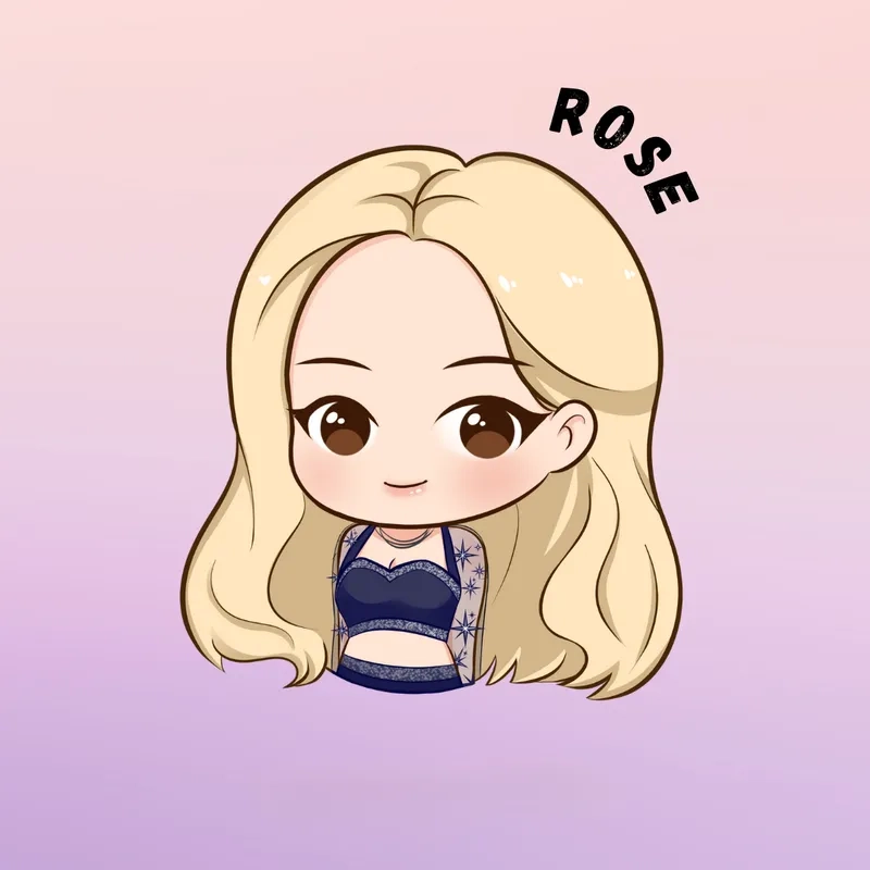 Khám phá vẽ Rose Blackpink chibi cực dễ để sáng tạo cùng Rosé