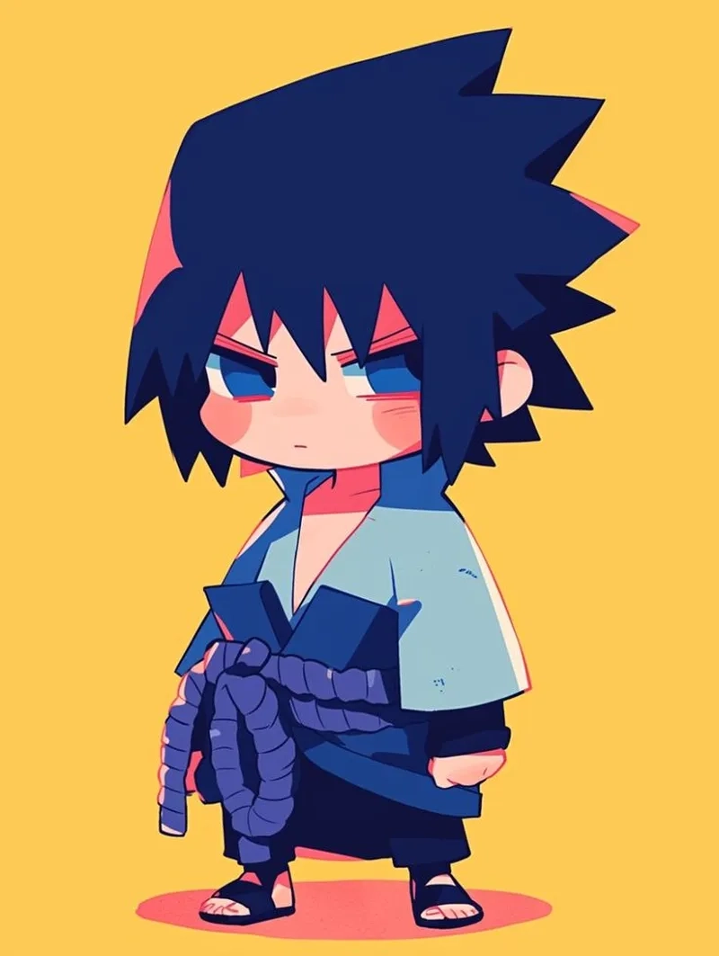 Chiêm ngưỡng hình sasuke chibi đầy màu sắc