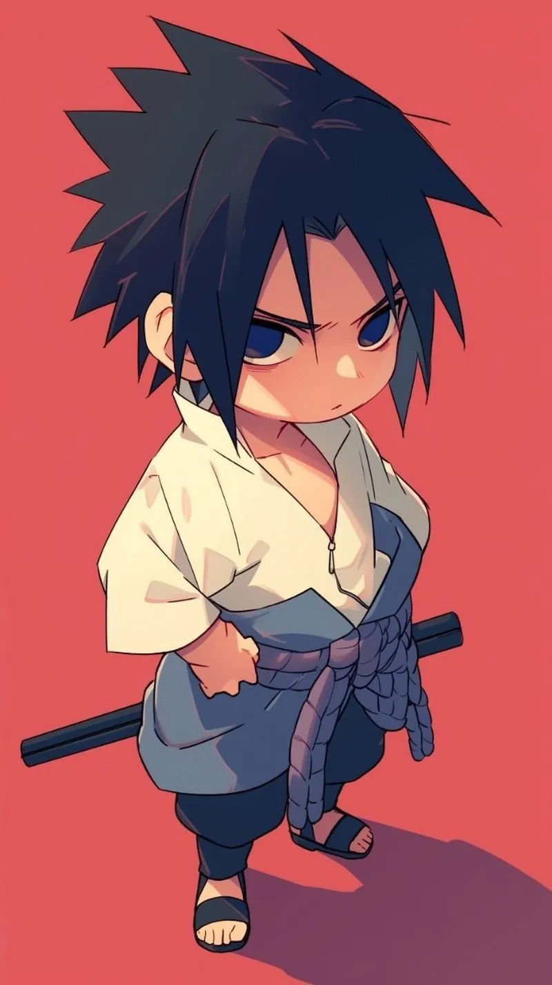 Yêu ngay nét đáng yêu của cute sasuke chibi