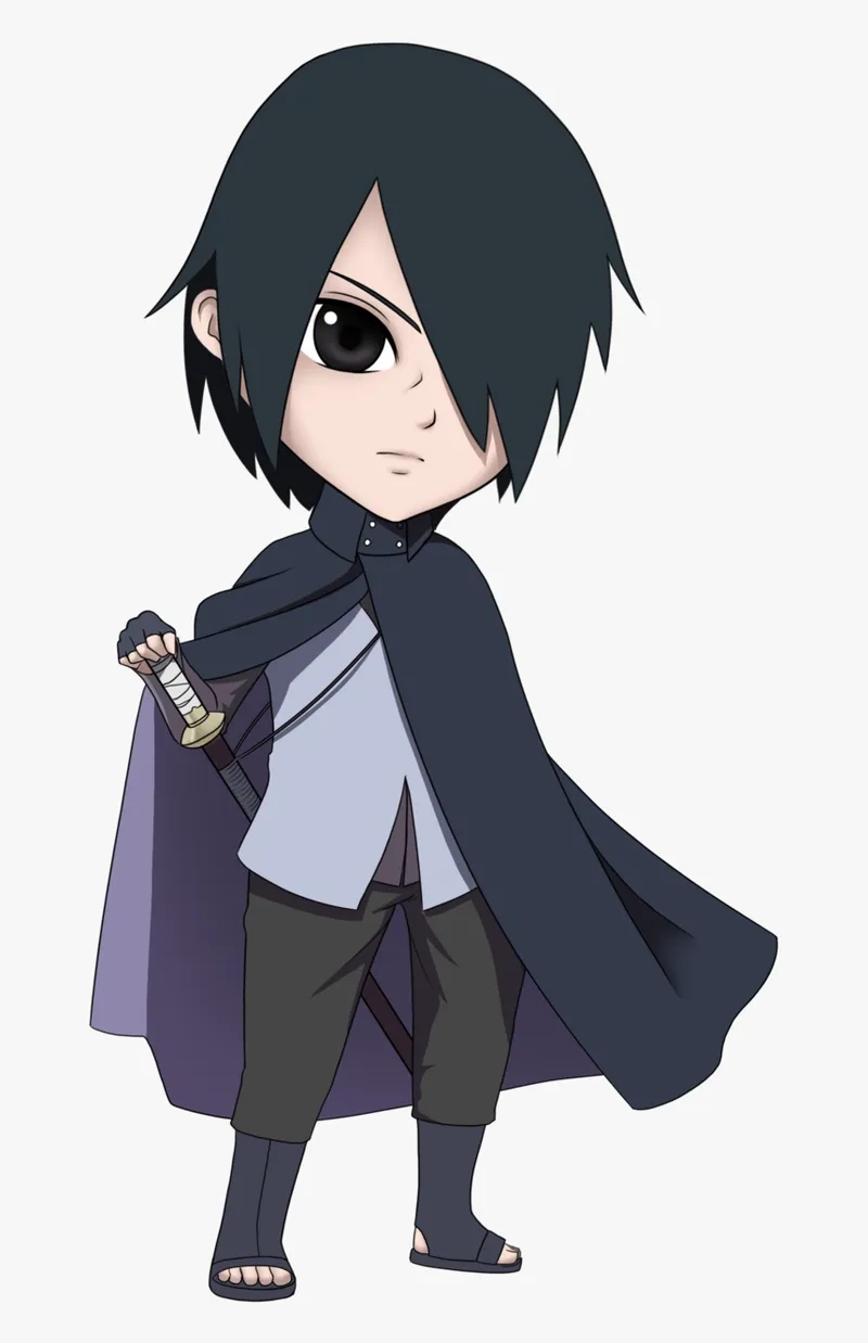 Biến hóa màn hình với hình nền sasuke chibi cực chất