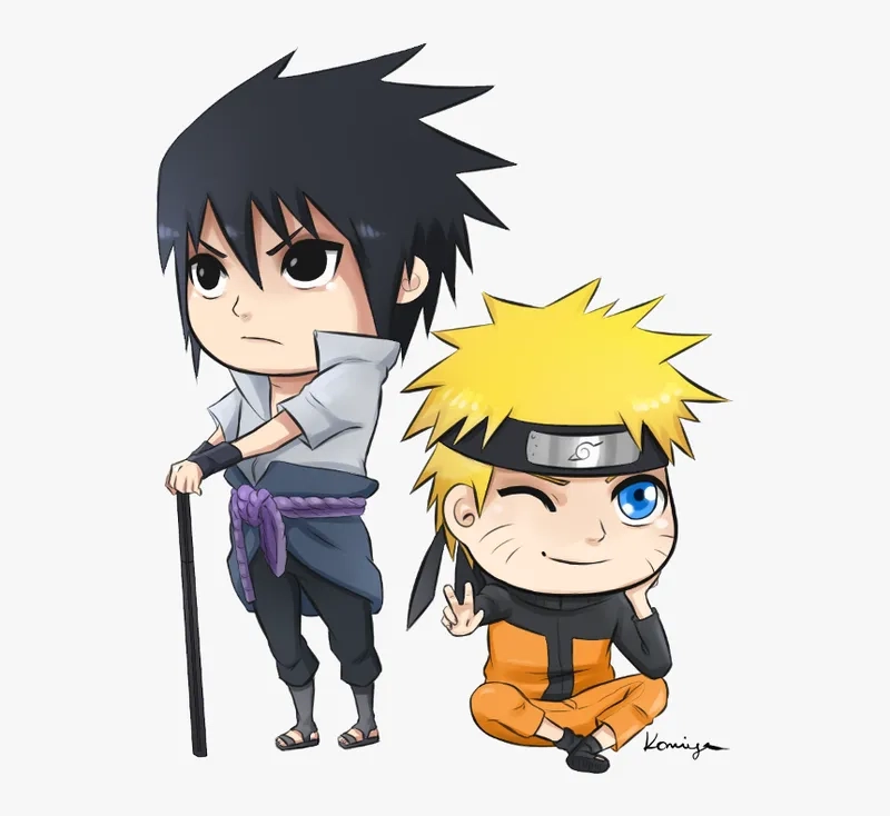 Ngắm cute naruto and sasuke chibi trong khoảnh khắc vui nhộn