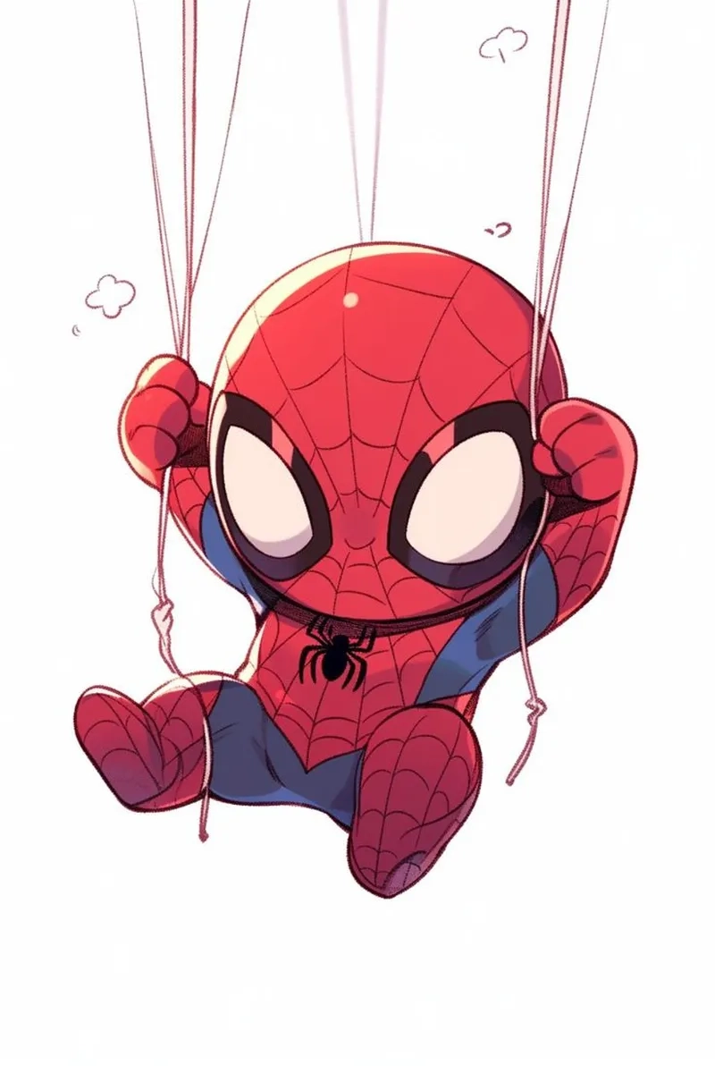 Học vẽ Spider Man chibi để tạo nhân vật siêu ngầu