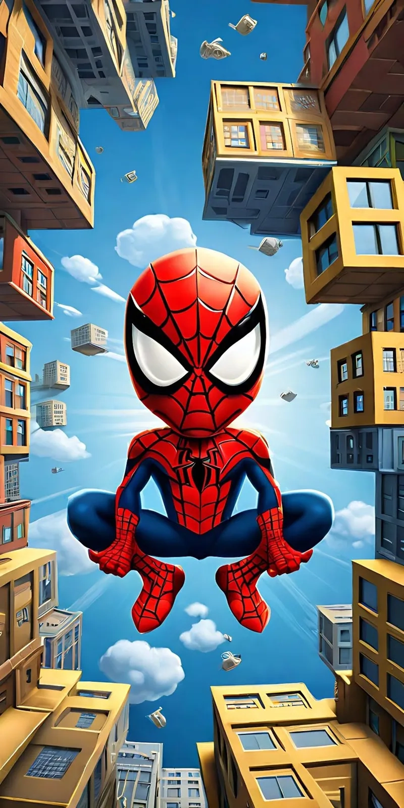 Ngắm ảnh Spider Man chibi để thêm nét vui tươi
