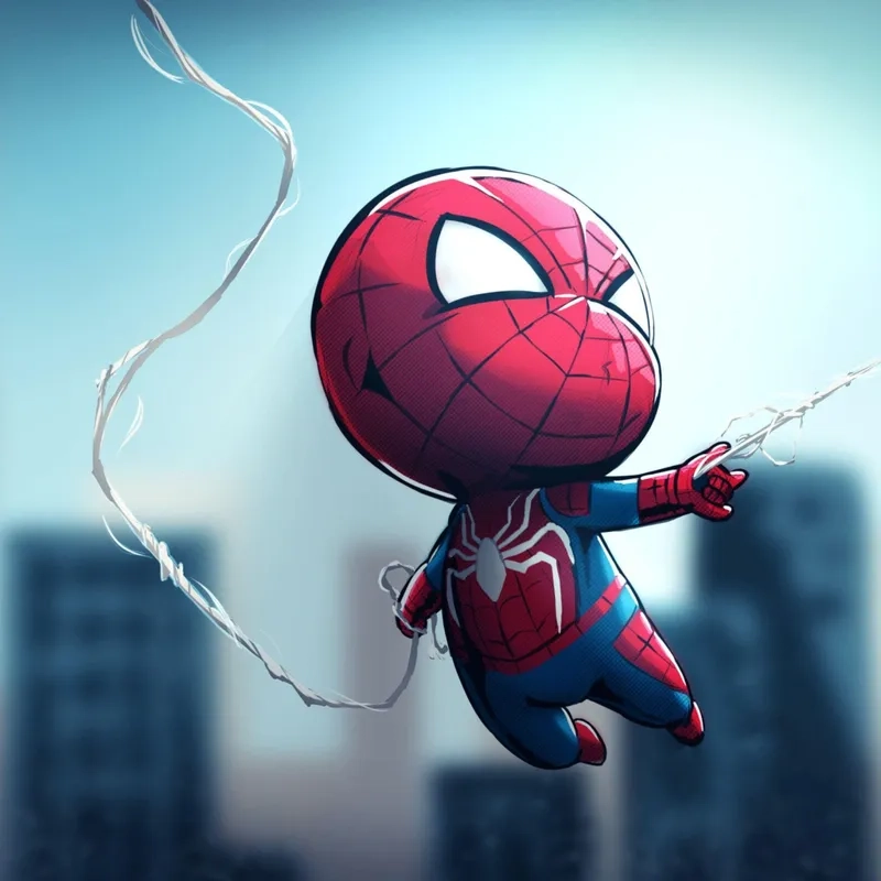 Học Spider Man chibi drawing để sáng tạo nhân vật