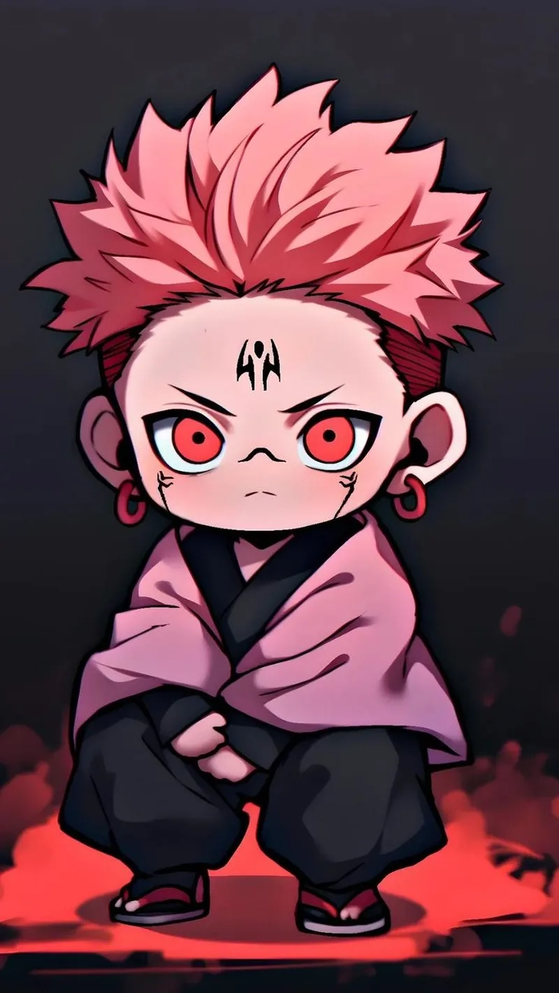 Tải ảnh Sukuna chibi để làm hình nền cực cool cho điện thoại