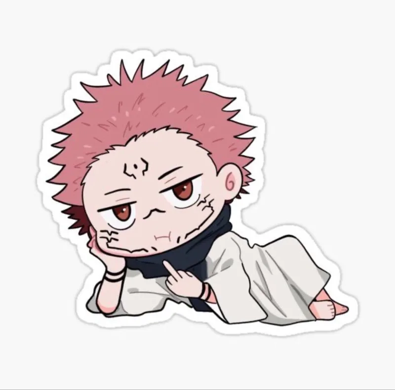 Thử vẽ Sukuna chibi cute để khoe tài năng nghệ thuật