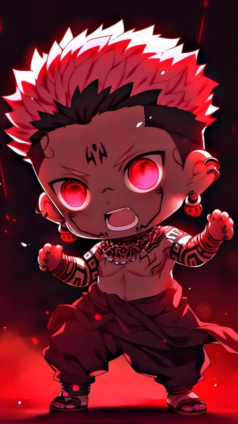 Tải Sukuna chibi png để dùng trong các thiết kế sáng tạo