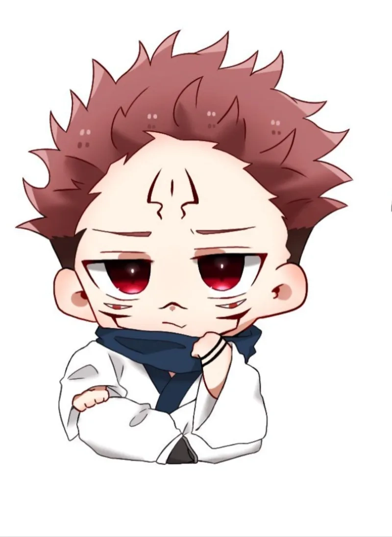 Ảnh Sukuna chibi cute làm tan chảy trái tim fan Jujutsu