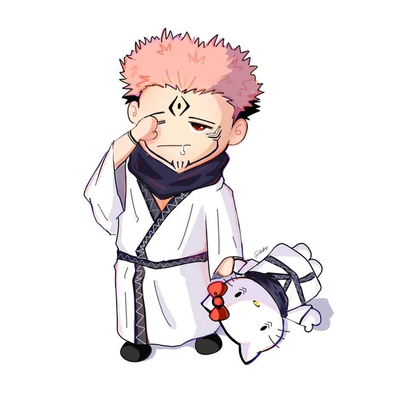 Tạo avatar Sukuna chibi để khoe cá tính trên mạng xã hội