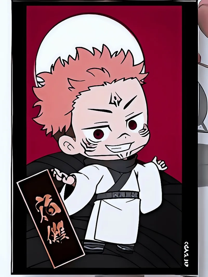 Sukuna chibi drawing easy dành cho người mới học vẽ