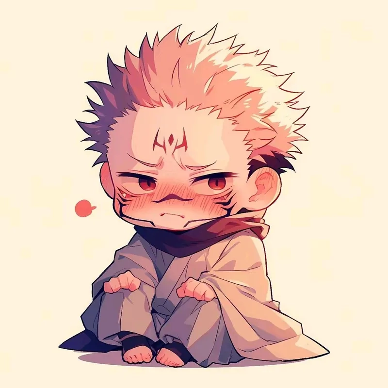 Sukuna chibi easy với cách vẽ đơn giản cho mọi fan