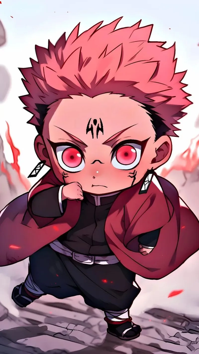 Tải Sukuna chibi gif để thêm sinh động cho tin nhắn