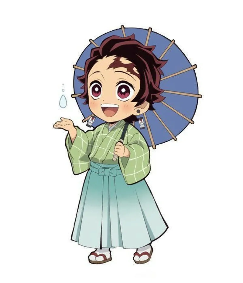 Khám phá Tanjiro Kamado chibi với phong cách anime độc đáo