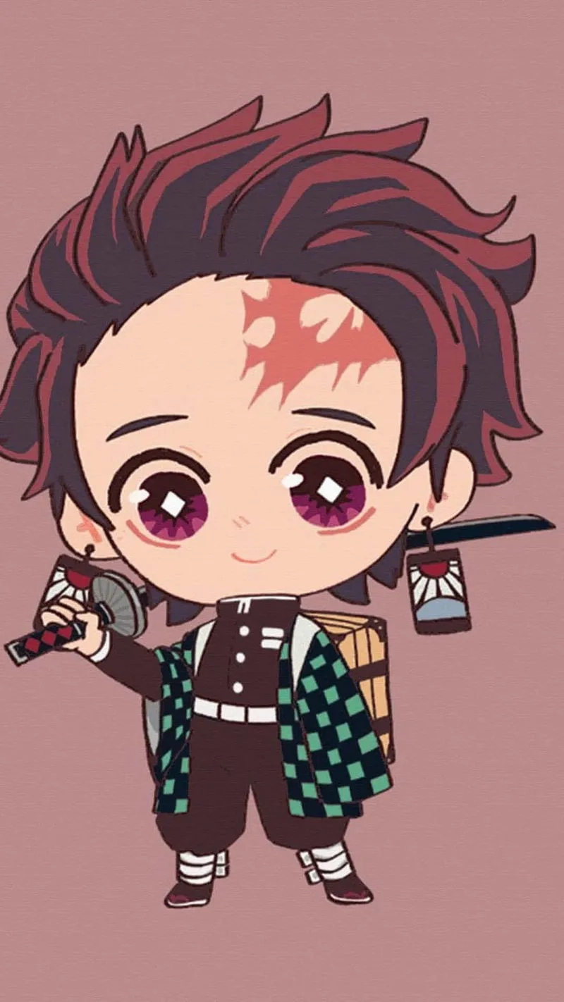 Ngắm Tanjiro chibi anime trong các phiên bản siêu đáng yêu