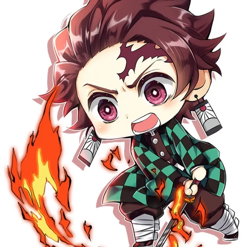 Tải Tanjiro chibi sticker để dán laptop hoặc điện thoại
