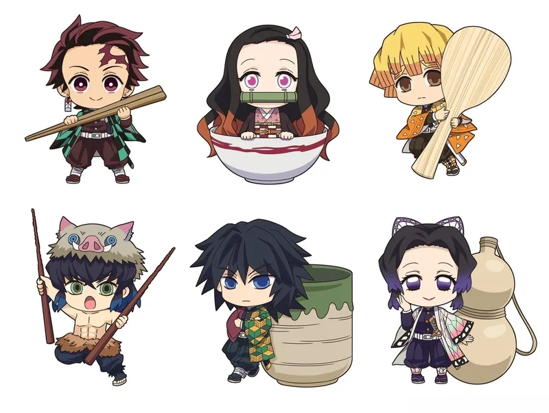 Anime chibi thanh gươm diệt quỷ mang đến phong cách siêu cute