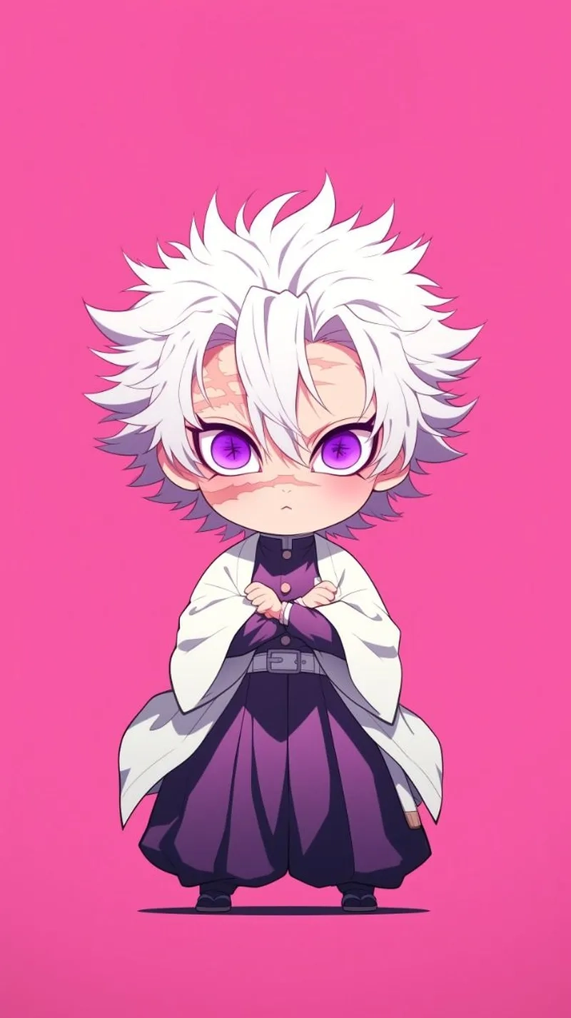 Hình nền thanh gươm diệt quỷ chibi cute làm đẹp màn hình