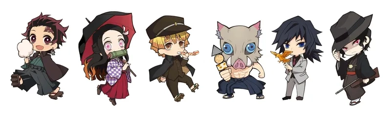 Tải ảnh thanh gươm diệt quỷ chibi để làm hình nền cực chất