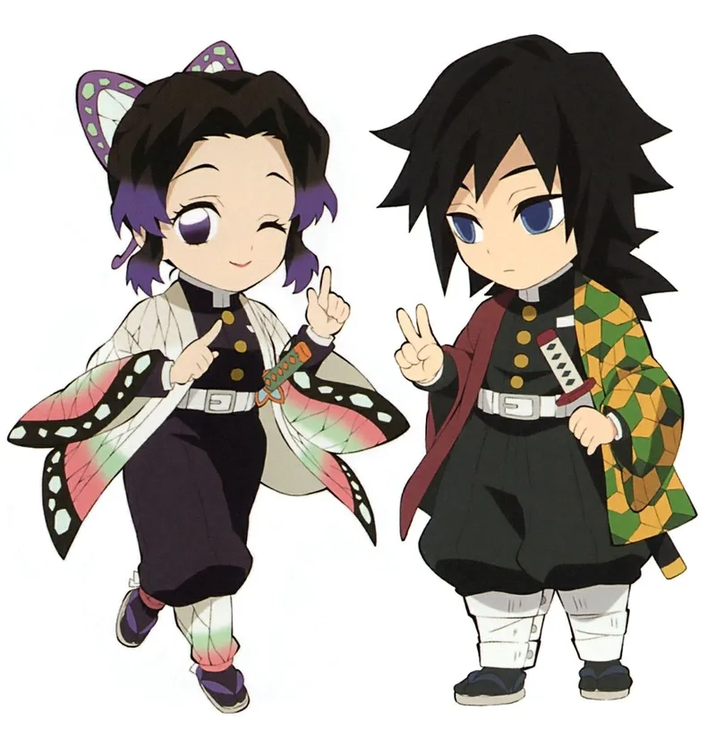 Chibi thanh gươm diệt quỷ với tạo hình nhân vật nhỏ nhắn