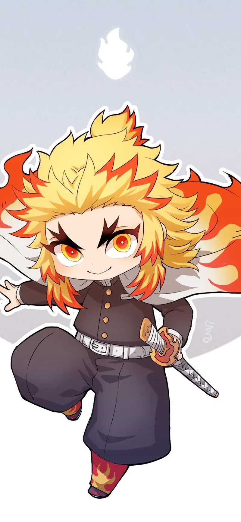 Thanh gươm diệt quỷ nhân vật chibi với tạo hình siêu ngầu