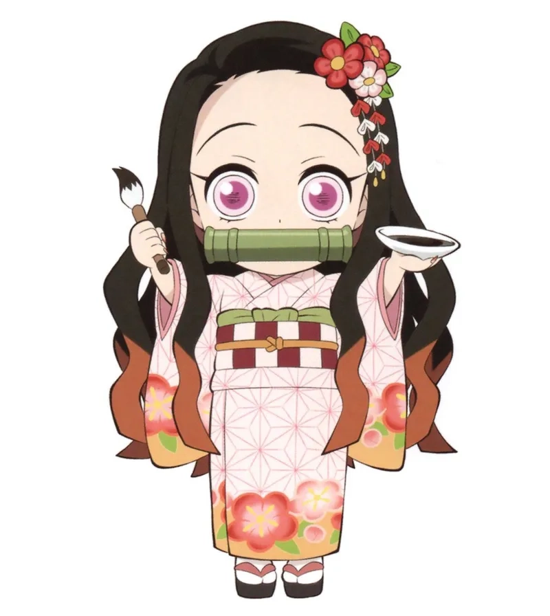 Ảnh anime thanh gươm diệt quỷ chibi khiến fan không thể rời mắt