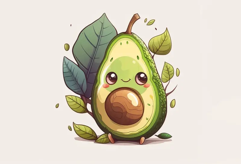 Hình bơ chibi khiến bạn mê mẩn ngay lập tức