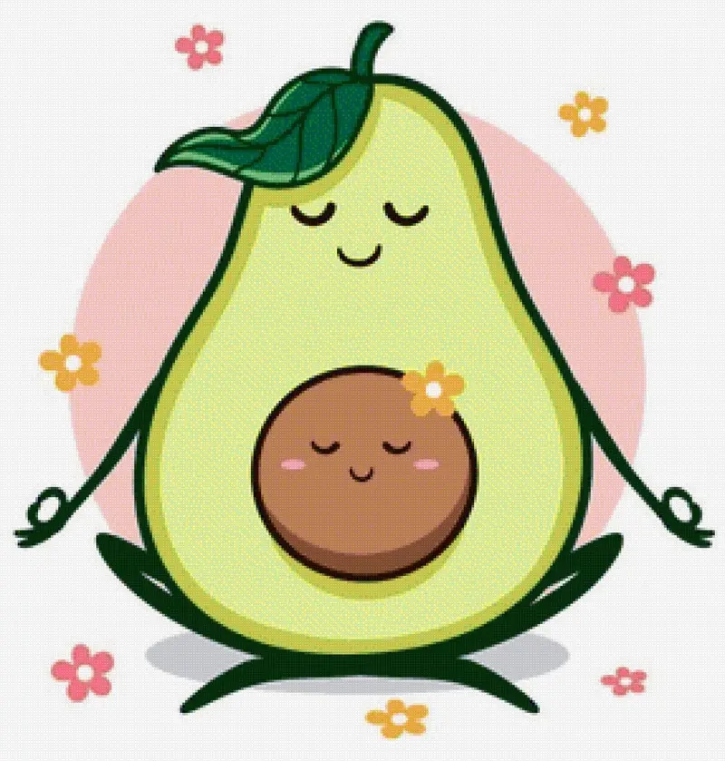Tải hình trái bơ chibi làm avatar siêu chất