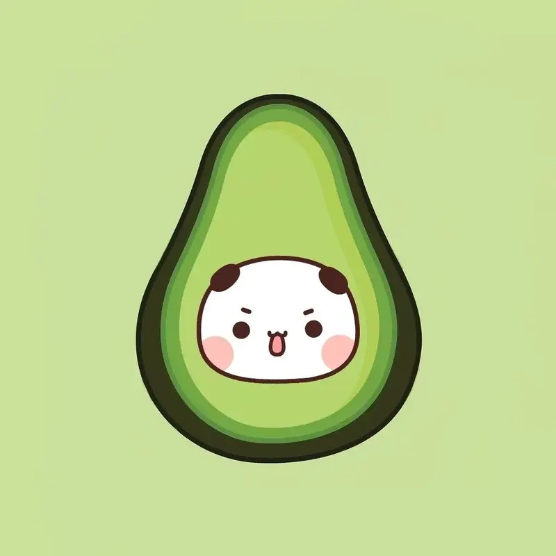 Quả bơ chibi khiến bạn cười cả ngày